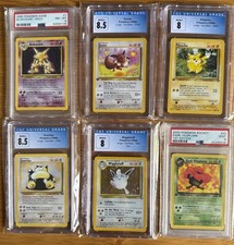 Lot of 6 1999 2000 Pokemon Graded Holo 1st Edition Base Fossil Rocket Vintage picture