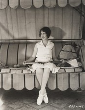 c. 1920's Fay Wray Holding Tennis Racket Photograph KING KONG FLAPPER picture
