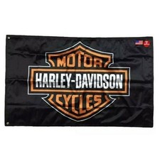 Harley Davidson 3x5 Flag Banner 3 X 5 Large Fast Free USA Shipping New picture