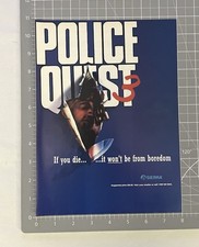 Police Quest 3 Original 1991 Print Ad Original Sierra Game Advertisement picture