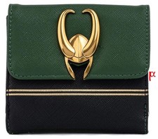 Loungefly Marvel Loki Horned Helmet Flap Wallet picture