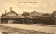 Claremont NH Railroad Station Josiah Grove c1900s-10s Vintage Postcard picture