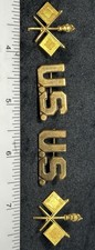 PAIR U.S.M1902 FULL SET SIGNAL CORP COLLAR INSIGNIA SPANISH AMERICAN WAR-ORIG’L picture