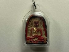 Thai Red sitting Buddha Amulet and New 22