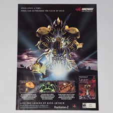 Legion Legend Of The Excalibur PlayStation 2 PS2 Gold Print Ad/Poster picture