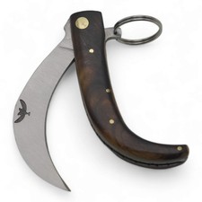 Mexican Tranchete Saca Tripas Knife D2 black powder coat Talon style picture