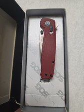 SOG Terminus XR Crimson  Folding Knife D2 Tool Steel Blade Red Textured G-10 NEW picture