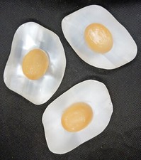 Selenite egg carving charging plates  polished selenite crystal charging slab picture