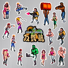 Double Dragon Magnets Arcade Game Pixel Art 18 Magnet Pack picture