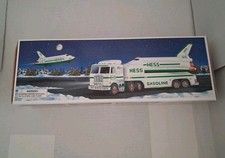 Vintage 1999 Hess Space Shuttle & Satellite Toy Truck NOS Lights Sound w/Box picture