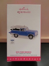 Hallmark  1970 Ford Bronco Ornament All American Trucks Series --824-339 picture