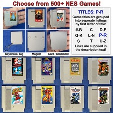 Nintendo NES Mini Cartridge - Keychain Magnet Ornament - Choose Game Title P-R picture