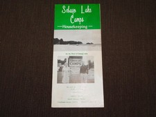 VINTAGE MAINE SEBAGO LAKE CAMPS BROCHURE picture