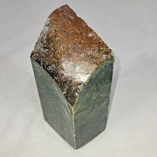 Green Jade Rough Nephrite Slab Block Cabbing 2 lbs 4.9 oz Rock Stone picture