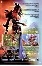 2004 SPELLFORCE THE ORDER OF DAWN Video Game PRINT AD ART - HERO-BASED STRATEGY picture