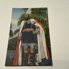 Vintage Postcard Johann Petursson Barnum Bailey Tallest Giant Oddity Freak Show picture