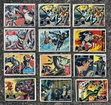 1966 TOPPS DC BATMAN LOT Blue Bat  12 Cards Vintage Fast  picture