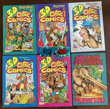 3-D CLASSIC COMICS Wendy’s Kids Meal Promo 1994-95 ROBIN HOOD/KING ARTHUR + More picture