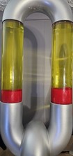 RARE Vintage Link'd Double Motion Lava Lamp Red/Yellow Spencers Chain Link HTF picture