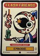 Flash Friends Series 2 Tattoo Art Trading Card ENBODIE GOODNIGHT MOON #036 picture