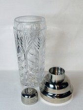 Fifth Avenue Crystal Portico Vtg Martini Cocktail Shaker NOS Retired Barware picture