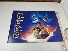 RARE Aladdin Disney Store Exclusive Diamond Edition Lithograph Set of 4 picture