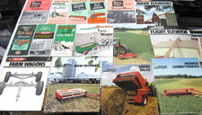 16 VINTAGE NEW IDEA TRACTOR EQUIPMENT BROCHURE LOT MOWER SPREADER PICKER BALER picture