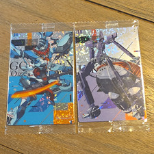 Bandai Gundam Hologram Japanese Trading Card Lot 2 #1-2 GOUUFUUNN HIKYORO picture