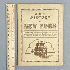 Vtg 1948 Empire State Building Observatory Brief History New York Foldout Map picture
