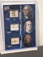 George Washington, Ben Franklin, Thomas Jefferson 1/1 Pieces Of The Past picture