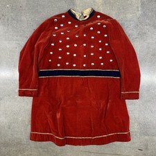 Antique 1890s Henderson Ames Red Velvet Fraternal Lodge Ritual Guard Robe Coat picture