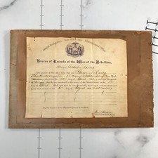 Civil War Union Soldier Enlistment Records 1891 State of New York April 23 1861 picture