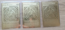 YuGiOh - 3x Dark Magician - Golden Metal Card picture