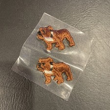 TWO VERY RARE NOS MACK TRUCK BULLDOG IRON-ON JACKET PATCHES READ picture