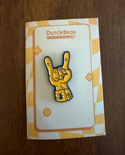Dutch Bros Coffee Pin  Hand Fingers  Rare picture