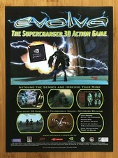 Evolva PC 2000 Vintage Video Game Print Ad/Poster Authentic Art Evolve Evolvo picture