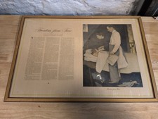Vintage The Four Freedoms Norman Rockwell: Freedom From Fear 1950s Reprint  picture