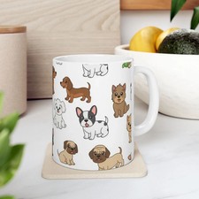 Cute Dog Lover's Coffee Mug, Cozy Gift for Pet Lovers, Birthday Gift 11oz picture