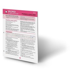 Word for Microsoft 365 Reference and Cheat Sheet: The unofficial cheat sheet ref picture