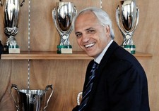 Vintage Photo Roberto Bettega 2000s Circa Juventus Leader Official Trophies picture