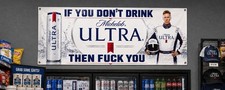 Michelob Ultra Beer Vinyl Banner sign signs mancave shop garage Dorm Decor picture