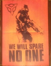 2004 Killzone 2 Sided Fold Out Poster PlayStation  2 Video Game Promo Art   picture