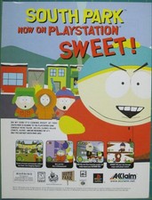 Print Ad South Park Playstation Video Game Sweet Colorful Comedy Central 1999 Ra picture