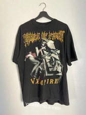 2 sided 1996 Cradle of filth Vempire black T-shirt QT1988 A149 picture