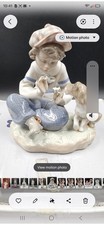 Lladro BoyWITH puppy picture
